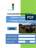 Evaluación diagnóstica de Ciencia y Tecnología 1° grado secundaria