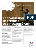 Fiche LPM Commission de Recours de l Invalidit CRI