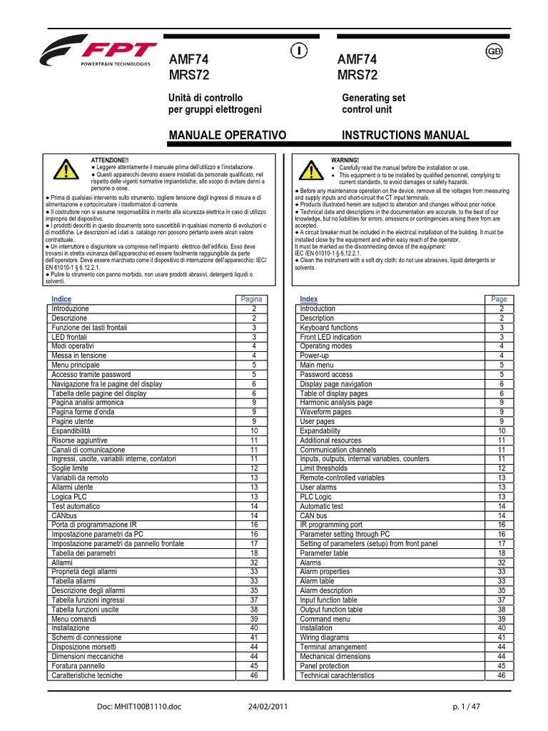 FPT Controller Manual | PDF