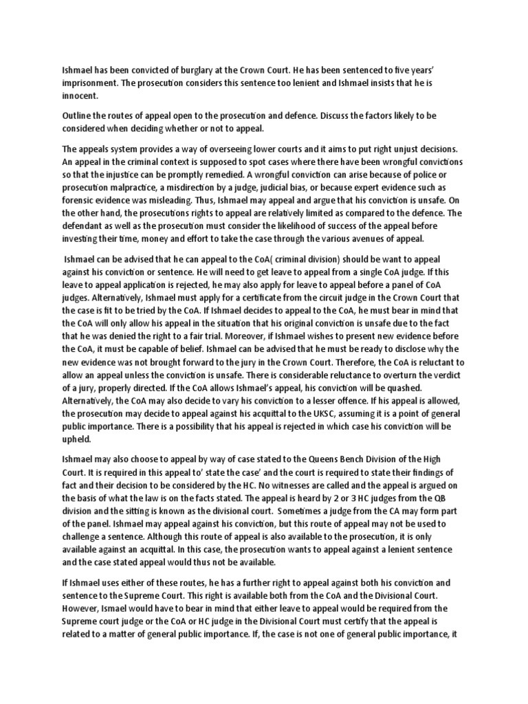 Appeal Options in Criminal Cases | PDF | Tribunal | Appeal