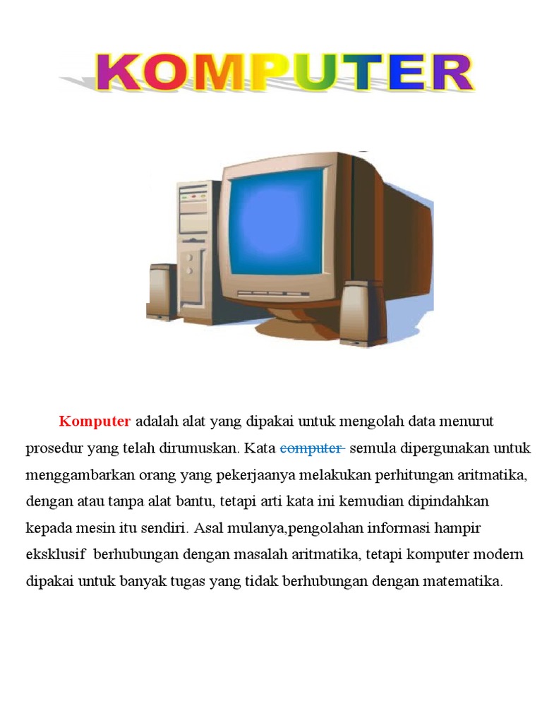 Sejarah dan Fungsi Komputer Modern | PDF | Komputer | Teknologi & Rekayasa