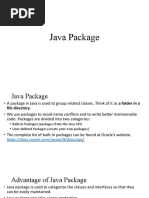 Java Package | PDF | Java (Programming Language) | Java Platform