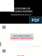 12 Sem 4 - Sesión 12 - Aplicaciones de Función Inversa