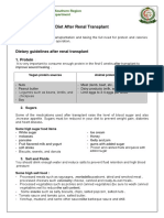 Diet After Renal Transplant ENGLISH