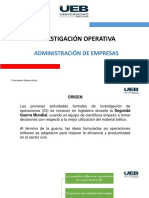 Investigación de Operaciones - Presentación