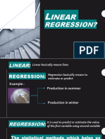 LINEAR REGRESSION PREDICTION