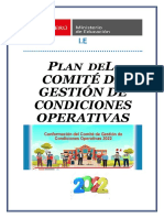 Plan de Comite de Gestión de Condiciones Operativas