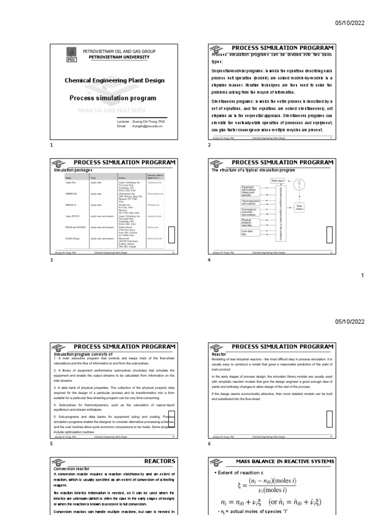 Simulating Chemical Processes An Overview Of Process Simulation