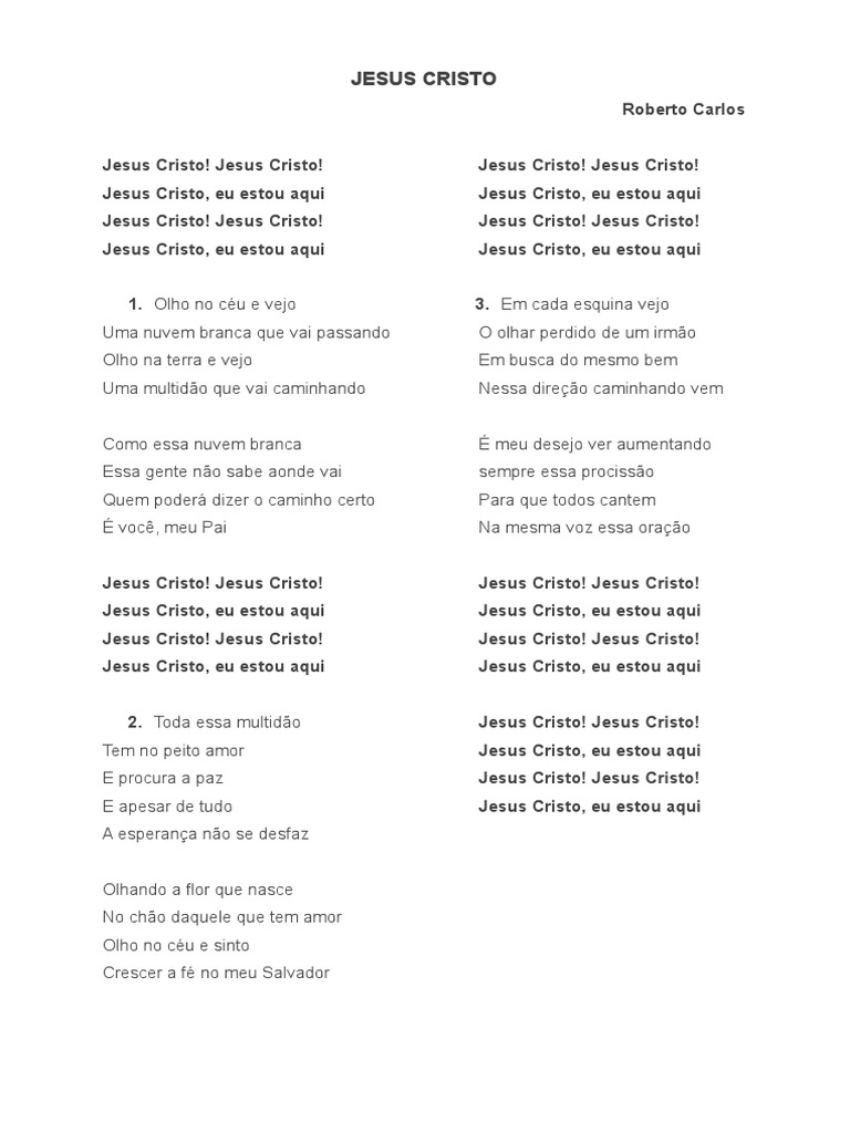 Coro Jesus Cristo Pdf