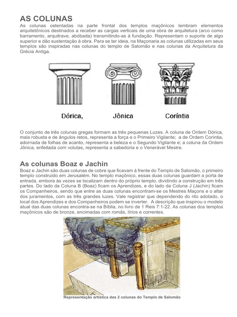 As Colunas | PDF | Loja Maçônica | Zodíaco