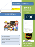 Prueba ENTRADA4ºECE2014 Matematica