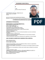 C.V Antonio Jimenez Perez. Coordinador Almacen.