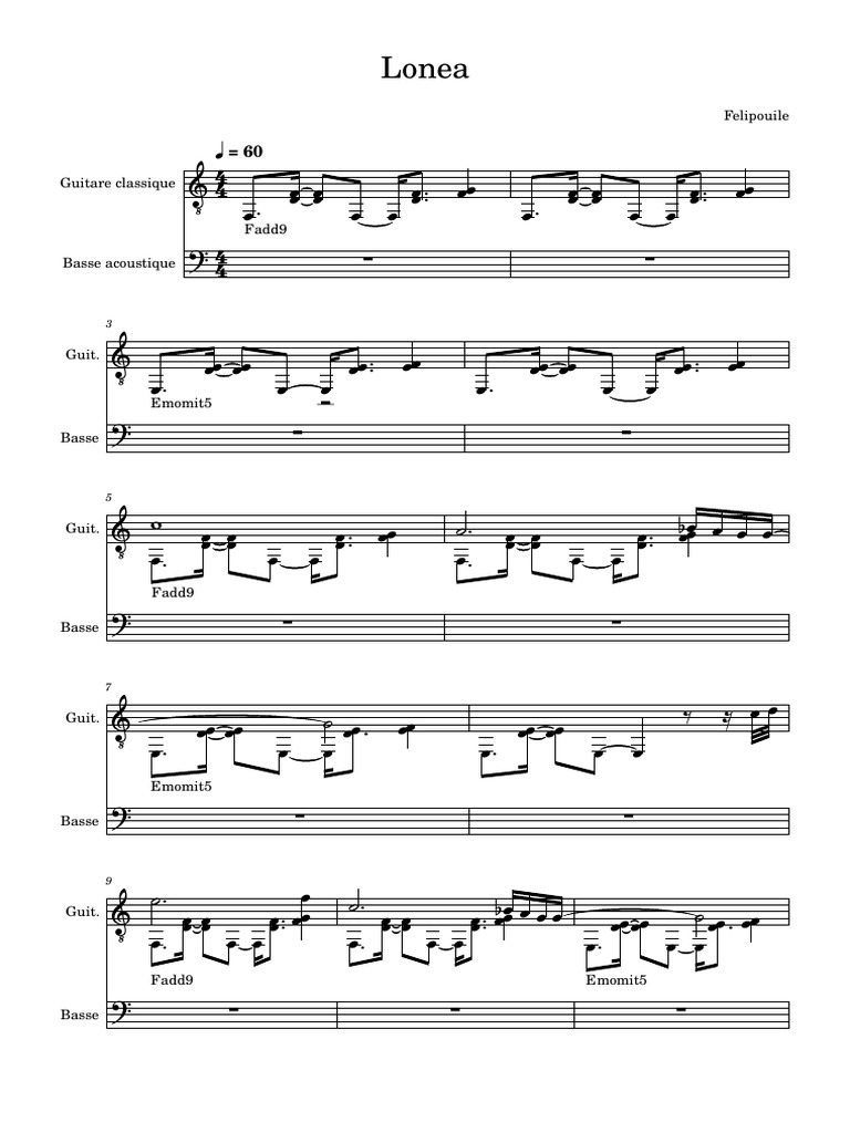 Lone | PDF | Musicologie | Notes musicales