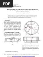 Die Casting Mold Design for Aluminum Alloy Shell o