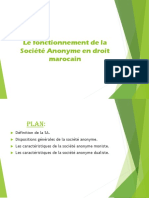 Copie de Fonctionnement de la Société Anonyme en droit marocain (1)