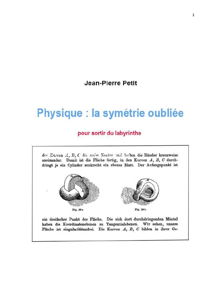Pour Représenter Sur Un Schéma L orbite De Mercure Paul Utilise Physique La Symetrie Oubliee | PDF | Physique des particules | Relativité  générale