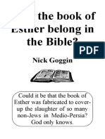 Does The Book of Esther Belong in The Bible - Nick Goggin