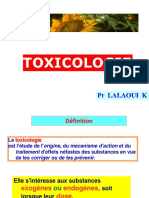 Cours Toxicologie Fondamentale l3 Toxicologie (2020-2021) Lalaoui
