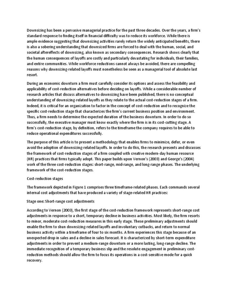 Downsizing and outsourcing download free pdf outsourcing layoff