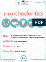 Prosthodontics 2.1