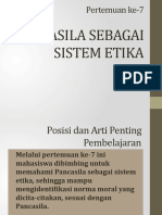 Pancasila Sebagai Sistem Etika