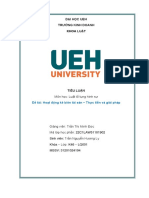 Đại Học Ueh Trường Kinh Doanh Khoa Luật: Đề tài: Hoạt động kê biên tài sản - Thực tiễn và giải pháp