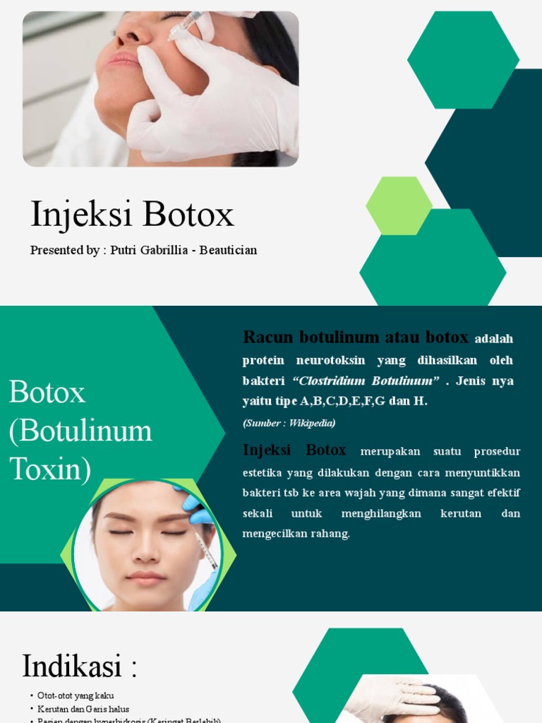 Injeksi Botox untuk Estetika Wajah | PDF