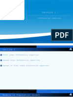 Calculus 1: Differential Equations
