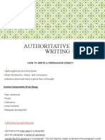 Authoritative Writing
