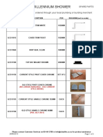 Millennium Shower Spare Parts