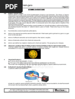 ＊ no3b CHE - 02.atomic Structure (Unit 1) | PDF | Atoms