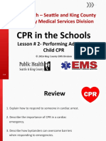 King County EMS CPR in Schools Lesson 2 Adult Child CPR
