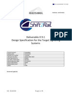 Deliverable D 9.1 Design Specification For The Target Signalling Systems