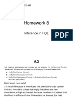 CompSci 171: Intro AI - Homework 8 - Inference in FOL