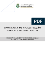PROGRAMA DE CAPACITAÇÃO PARA O TERCEIRO SETOR - DESENVOLVIMENTO DE LIDERANÇAS PARA O TERCEIRO SETOR