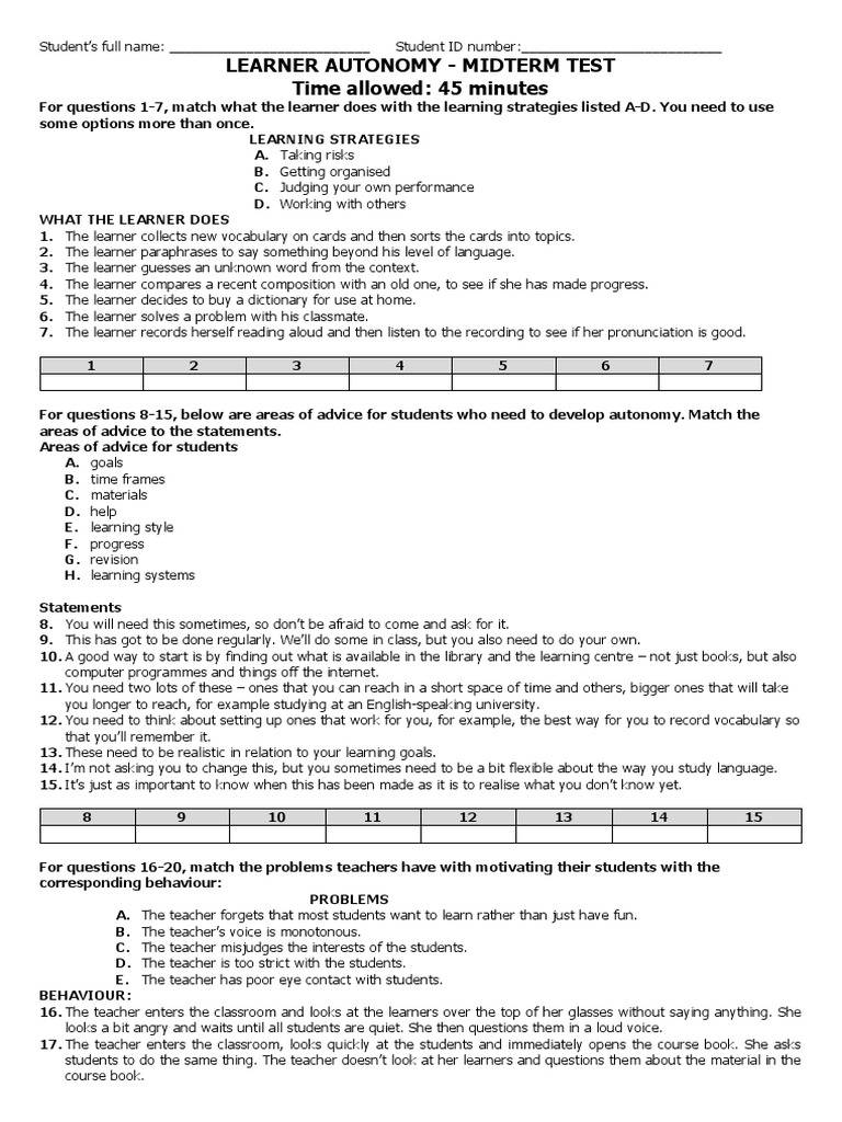 Promoting Learner Autonomy Strategies | PDF | Learning | Learning Styles