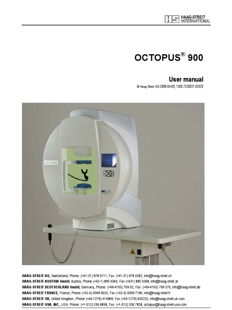 Octopus 900 User Manual Compatibility Mains Electricity