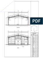 Steel column and roof framing plan