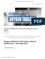 Oxygen Tablets For Ponds & Lakes (Are They Safe - ) - Pond Informer