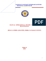 Manual Operational Pentru Bluetongue Boala Limbii Albastre