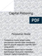 Capital Rationing Dan Analisis Sensitivitas DDMK