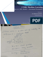 Model Assessment Parameters