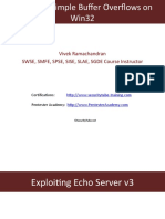 Exploiting Echo Server v3 Part 1