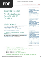 An Introduction On OpenGL With 2D Graphics - OpenGL Tutorial