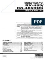 Yamaha RX-485 RDS Service Manual