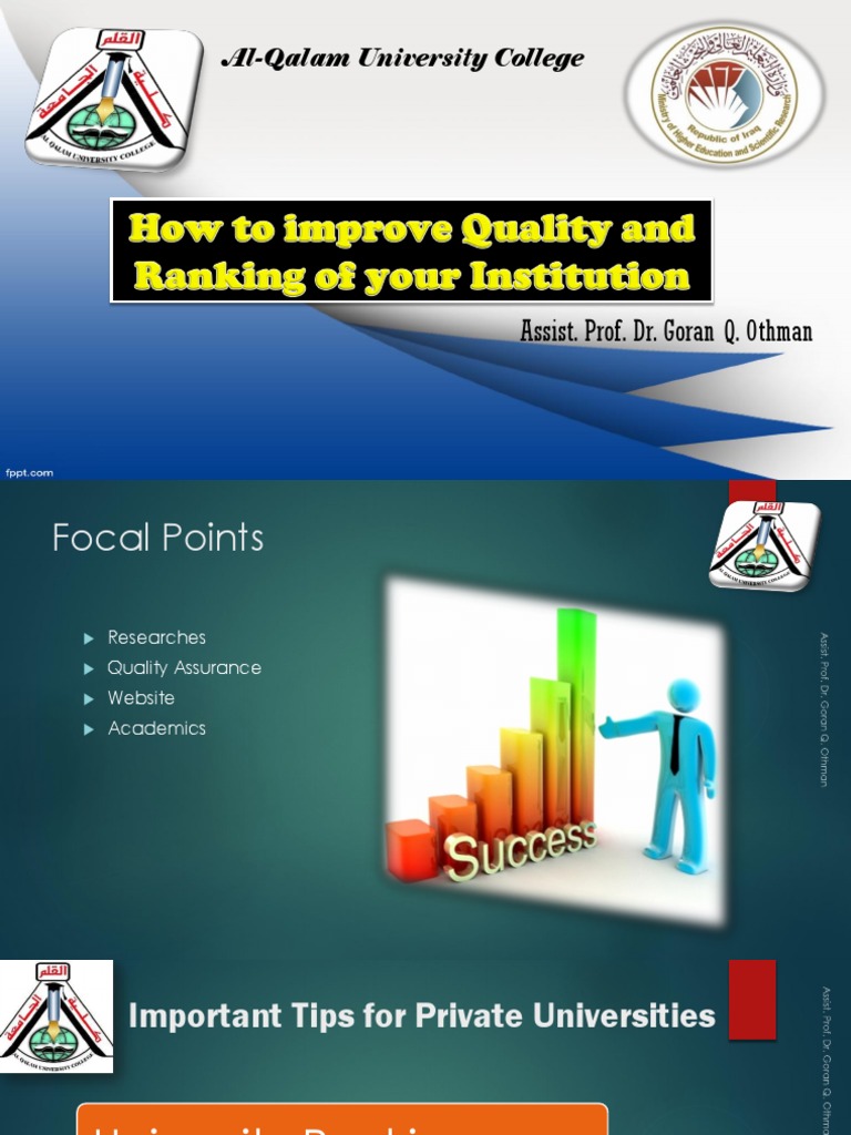 How To Improve Your University Rankings Final | PDF | Communication
