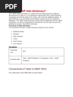 ABAP Data Dictionary