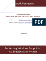 020 Pentesting Windows Endpoints Av Bypass Python