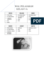 Jadwal Pelajaran - Raffa