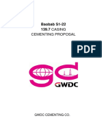 Baobab S1-22 5.5in Casing Cementing Proposal